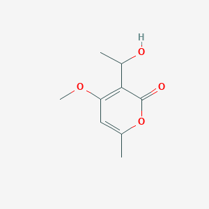 3-(1-Hydroxyethyl)-4-methoxy-6-methyl-2H-pyran-2-one