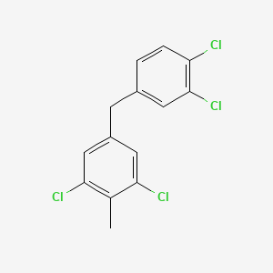 1,3-Dichloro-5-[(3,4-dichlorophenyl)methyl]-2-methylbenzene