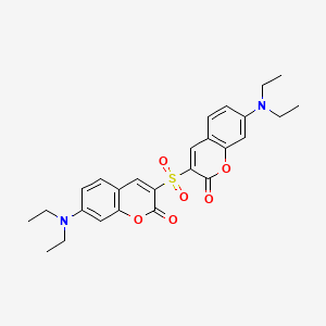 3,3'-Sulfonylbis[7-(diethylamino)-2H-1-benzopyran-2-one]