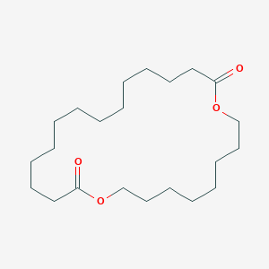 molecular formula C22H40O4 B14301437 1,10-Dioxacyclotetracosane-11,24-dione CAS No. 113404-25-4