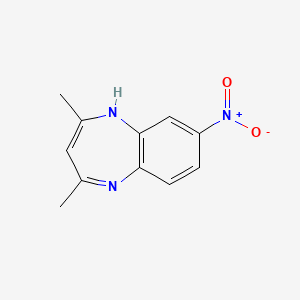 1H-1,5-Benzodiazepine, 2,4-dimethyl-7-nitro-