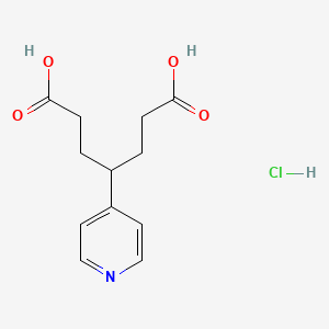 4-Pyridin-4-ylheptanedioic acid;hydrochloride