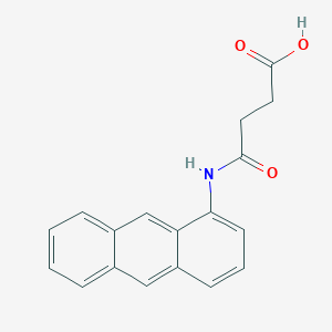 molecular formula C18H15NO3 B14301540 4-[(Anthracen-1-yl)amino]-4-oxobutanoic acid CAS No. 122734-15-0