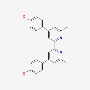 molecular formula C26H24N2O2 B14301564 4,4'-Bis(4-methoxyphenyl)-6,6'-dimethyl-2,2'-bipyridine CAS No. 116772-94-2