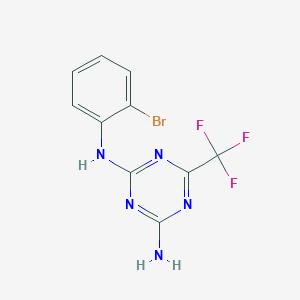 1,3,5-Triazine-2,4-diamine, N-(2-bromophenyl)-6-(trifluoromethyl)-