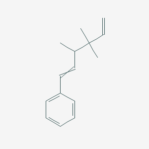 molecular formula C15H20 B14301573 (3,4,4-Trimethylhexa-1,5-dien-1-yl)benzene CAS No. 112528-86-6