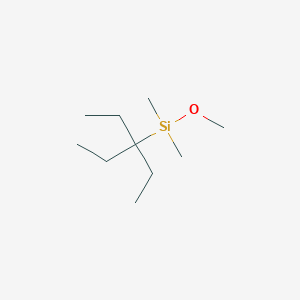 molecular formula C10H24OSi B14301580 (3-Ethylpentan-3-yl)(methoxy)dimethylsilane CAS No. 113591-63-2