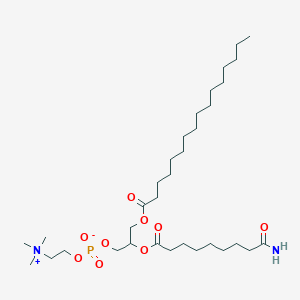 [2-(9-Amino-9-oxononanoyl)oxy-3-hexadecanoyloxypropyl] 2-(trimethylazaniumyl)ethyl phosphate