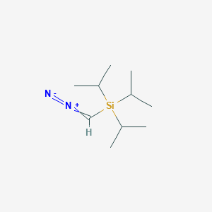 molecular formula C10H22N2Si B14301635 Silane, (diazomethyl)tris(1-methylethyl)- CAS No. 122093-27-0