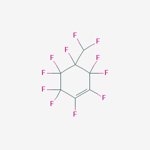 molecular formula C7HF11 B14301640 4-(Difluoromethyl)-1,2,3,3,4,5,5,6,6-nonafluorocyclohex-1-ene CAS No. 116487-62-8