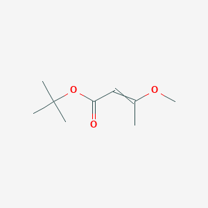 molecular formula C9H16O3 B14301642 tert-Butyl 3-methoxybut-2-enoate CAS No. 116888-91-6