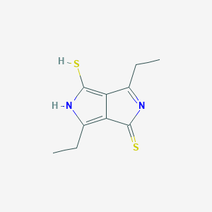 molecular formula C10H12N2S2 B14301656 3,6-Diethyl-2,5-dihydropyrrolo[3,4-c]pyrrole-1,4-dithione CAS No. 122738-26-5