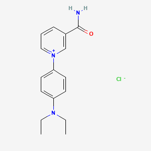 molecular formula C16H20ClN3O B14301660 3-Carbamoyl-1-[4-(diethylamino)phenyl]pyridin-1-ium chloride CAS No. 113849-47-1