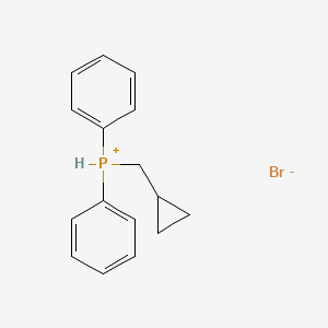 molecular formula C16H18BrP B14301669 (Cyclopropylmethyl)(diphenyl)phosphanium bromide CAS No. 112160-56-2