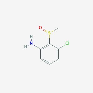 molecular formula C7H8ClNOS B1430172 3-Chloro-2-methanesulfinylaniline CAS No. 1375471-66-1