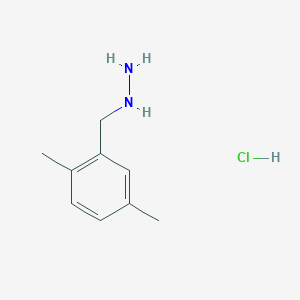 molecular formula C9H15ClN2 B1430173 (2,5-Dimethylbenzyl)hydrazine hydrochloride CAS No. 1351630-64-2