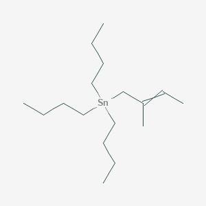 Tributyl(2-methylbut-2-EN-1-YL)stannane