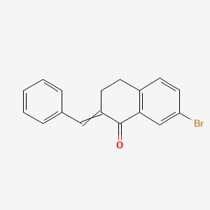 2-Benzylidene-7-bromo-3,4-dihydronaphthalen-1(2H)-one