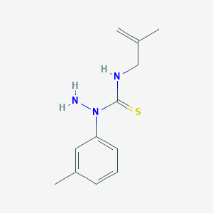 1-(3-Methylphenyl)-N-(2-methylprop-2-en-1-yl)hydrazine-1-carbothioamide