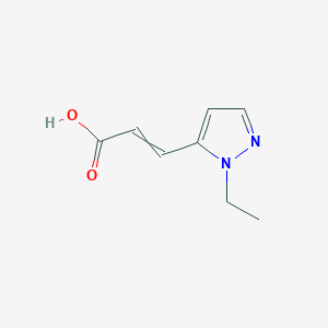 3-(2-Ethylpyrazol-3-yl)prop-2-enoic acid