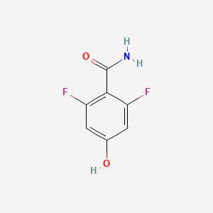 molecular formula C7H5F2NO2 B1430188 2,6-Difluoro-4-hydroxybenzamide CAS No. 1261825-32-4