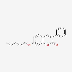 7-(Pentyloxy)-3-phenyl-2H-1-benzopyran-2-one