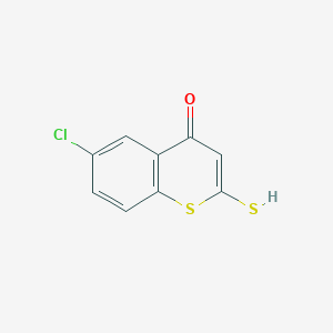 6-Chloro-2-sulfanyl-4H-1-benzothiopyran-4-one