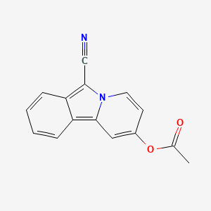 Pyrido[2,1-a]isoindole-6-carbonitrile, 2-(acetyloxy)-