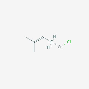 molecular formula C5H9ClZn B1430197 Zinc, chloro(3-methyl-2-butenyl)- CAS No. 90472-65-4