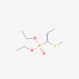 Diethyl [1-(methylsulfanyl)prop-1-en-1-yl]phosphonate