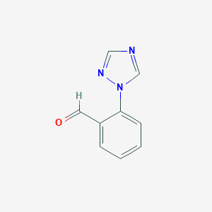 molecular formula C9H7N3O B143020 2-[1,2,4]三唑-1-基苯甲醛 CAS No. 138479-53-5