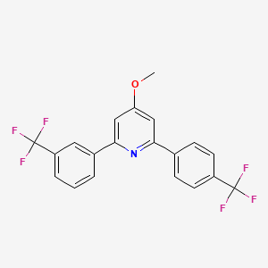 Pyridine, 4-methoxy-2-(3-(trifluoromethyl)phenyl)-6-(4-(trifluoromethyl)phenyl)-