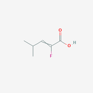 molecular formula C6H9FO2 B14302007 2-Fluoro-4-methylpent-2-enoic acid CAS No. 113425-72-2