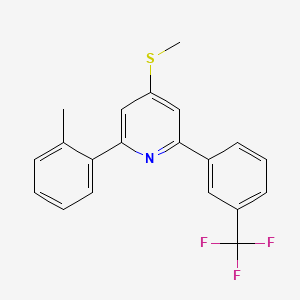 2-(2-Methylphenyl)-4-methylthio-6-(3-(trifluoromethyl)phenyl)pyridine