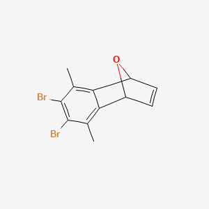 molecular formula C12H10Br2O B14302124 6,7-Dibromo-5,8-dimethyl-1,4-dihydro-1,4-epoxynaphthalene CAS No. 115695-65-3