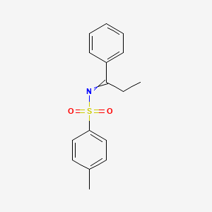 molecular formula C16H17NO2S B1430213 4-Methyl-N-(1-phenylpropylidene)benzene-1-sulfonamide CAS No. 111047-55-3