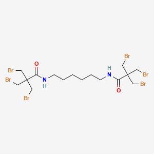 molecular formula C16H26Br6N2O2 B14302132 N,N'-(Hexane-1,6-diyl)bis[3-bromo-2,2-bis(bromomethyl)propanamide] CAS No. 119548-17-3