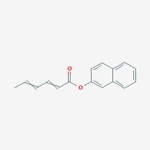 molecular formula C16H14O2 B14302183 Naphthalen-2-YL hexa-2,4-dienoate CAS No. 111897-94-0