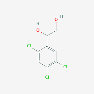 molecular formula C8H7Cl3O2 B1430221 1-(2,4,5-Trichlorophenyl)ethane-1,2-diol CAS No. 14299-53-7