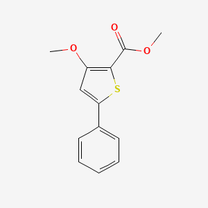 molecular formula C13H12O3S B14302238 Methyl 3-methoxy-5-phenylthiophene-2-carboxylate CAS No. 113589-39-2