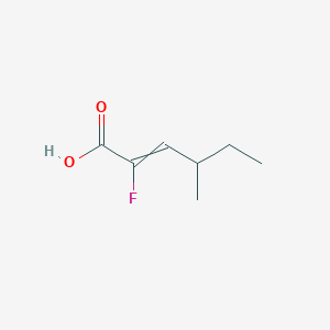 2-Fluoro-4-methylhex-2-enoic acid