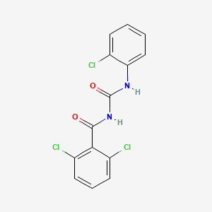 2,6-Dichloro-N-[(2-chlorophenyl)carbamoyl]benzamide