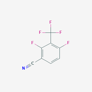 molecular formula C8H2F5N B1430242 2,4-Difluoro-3-(trifluoromethyl)benzonitrile CAS No. 1440535-21-6