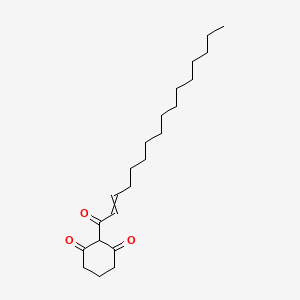 2-(Hexadec-2-enoyl)cyclohexane-1,3-dione