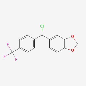 5-(Chloro[4-(trifluoromethyl)phenyl]methyl)-1,3-benzodioxole