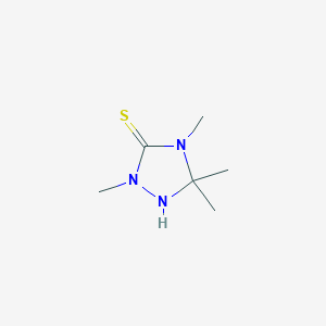 2,4,5,5-Tetramethyl-1,2,4-triazolidine-3-thione