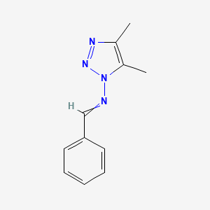 N-(4,5-dimethyltriazol-1-yl)-1-phenylmethanimine