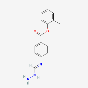 2-Methylphenyl 4-[(E)-(hydrazinylmethylidene)amino]benzoate