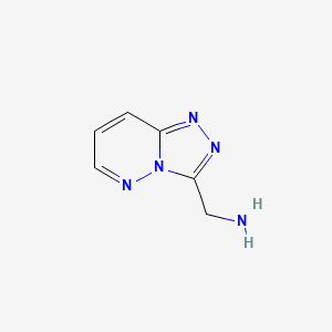 molecular formula C6H7N5 B1430251 [1,2,4]Triazolo[4,3-b]pyridazin-3-ylmethanamine CAS No. 793659-01-5