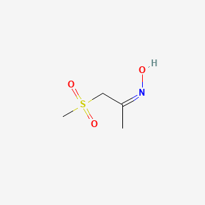 molecular formula C4H9NO3S B1430255 1-(Methylsulfonyl)acetone oxime CAS No. 1212430-16-4